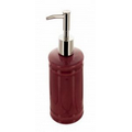 6.75" Tall Rose Pink Ceramic Soap Dispenser